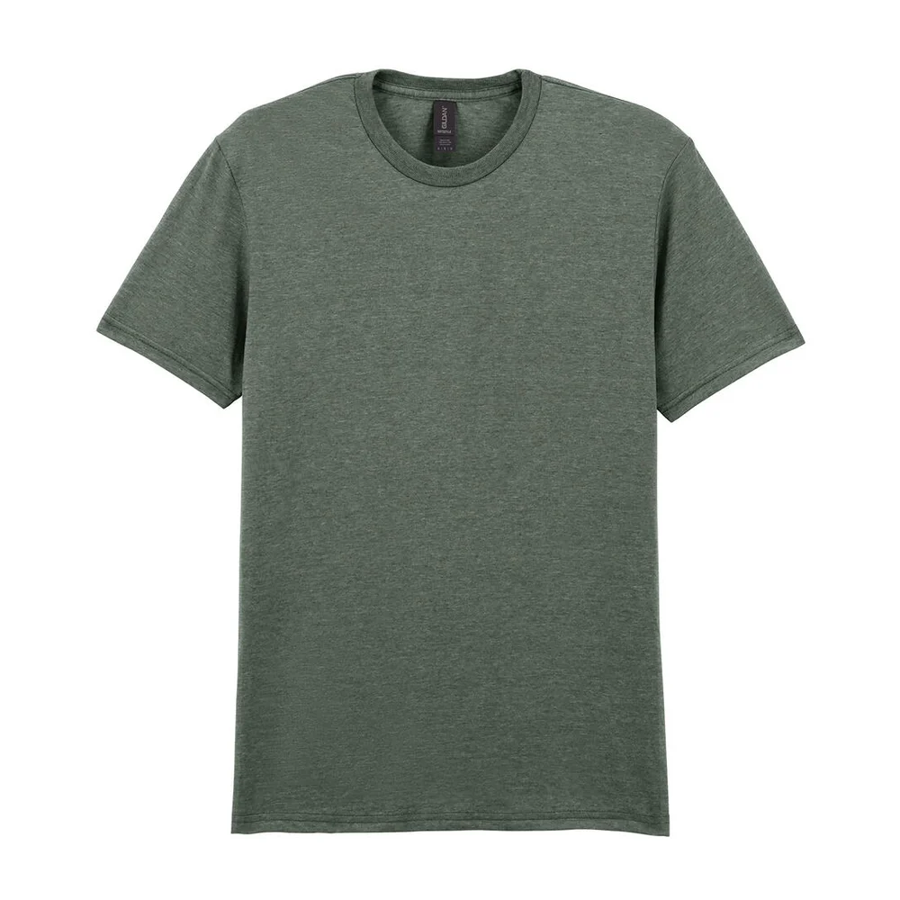 Softstyle adult t shirt heather military green