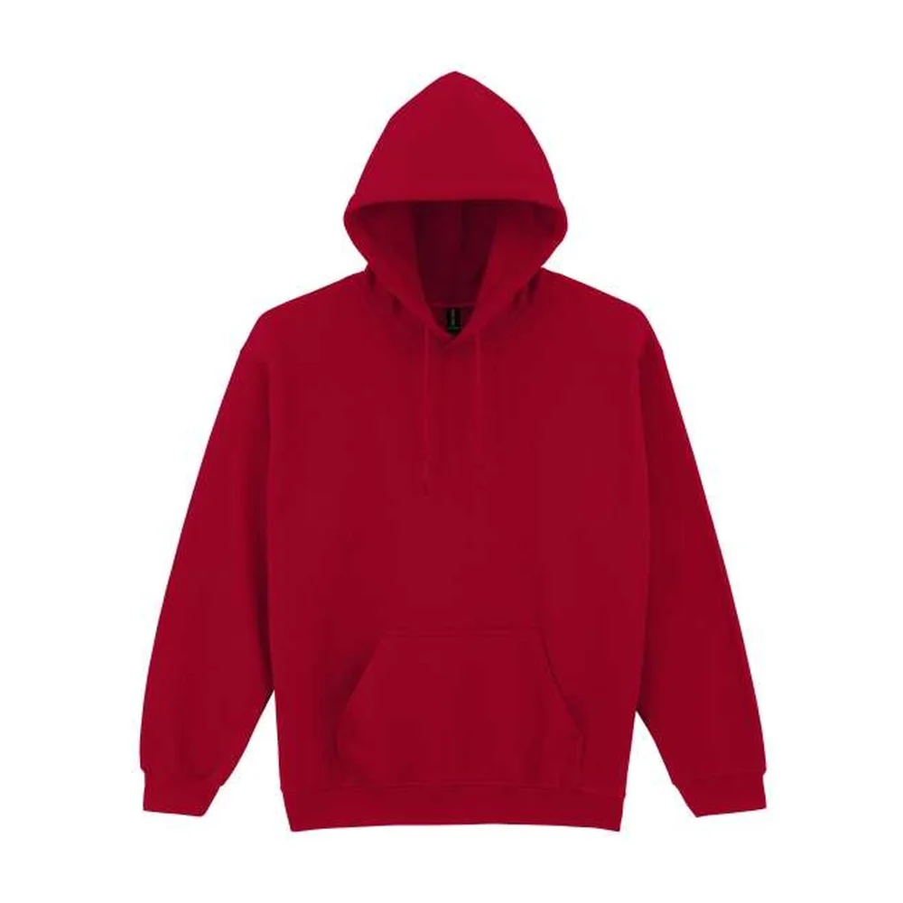 Heavy blend adult hooded sweatshirt gi18500 antique cherry red