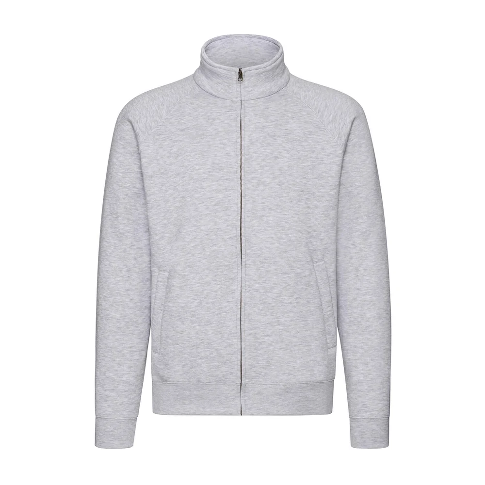 Premium sweat jacket heather grey