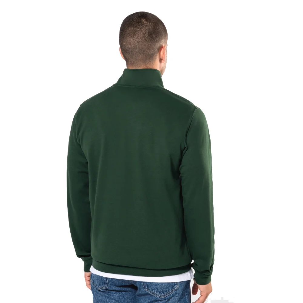 Zip neck sweatshirt ka478 back